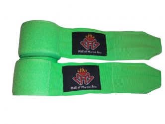 Nylon Boxing Hand Wraps 65% polyester 35% cotton high quality single color with 2” Velcro closer.